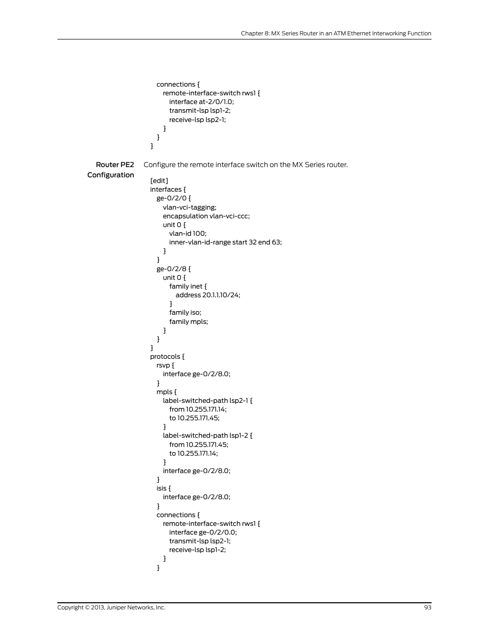 Juniper Networks JUNOS OS 10.4 User Manual | Page 113 / 208