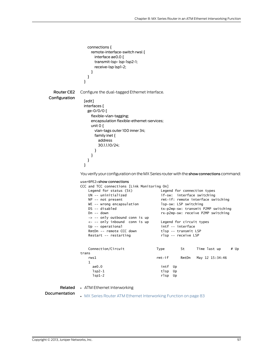Juniper Networks JUNOS OS 10.4 User Manual | Page 117 / 208