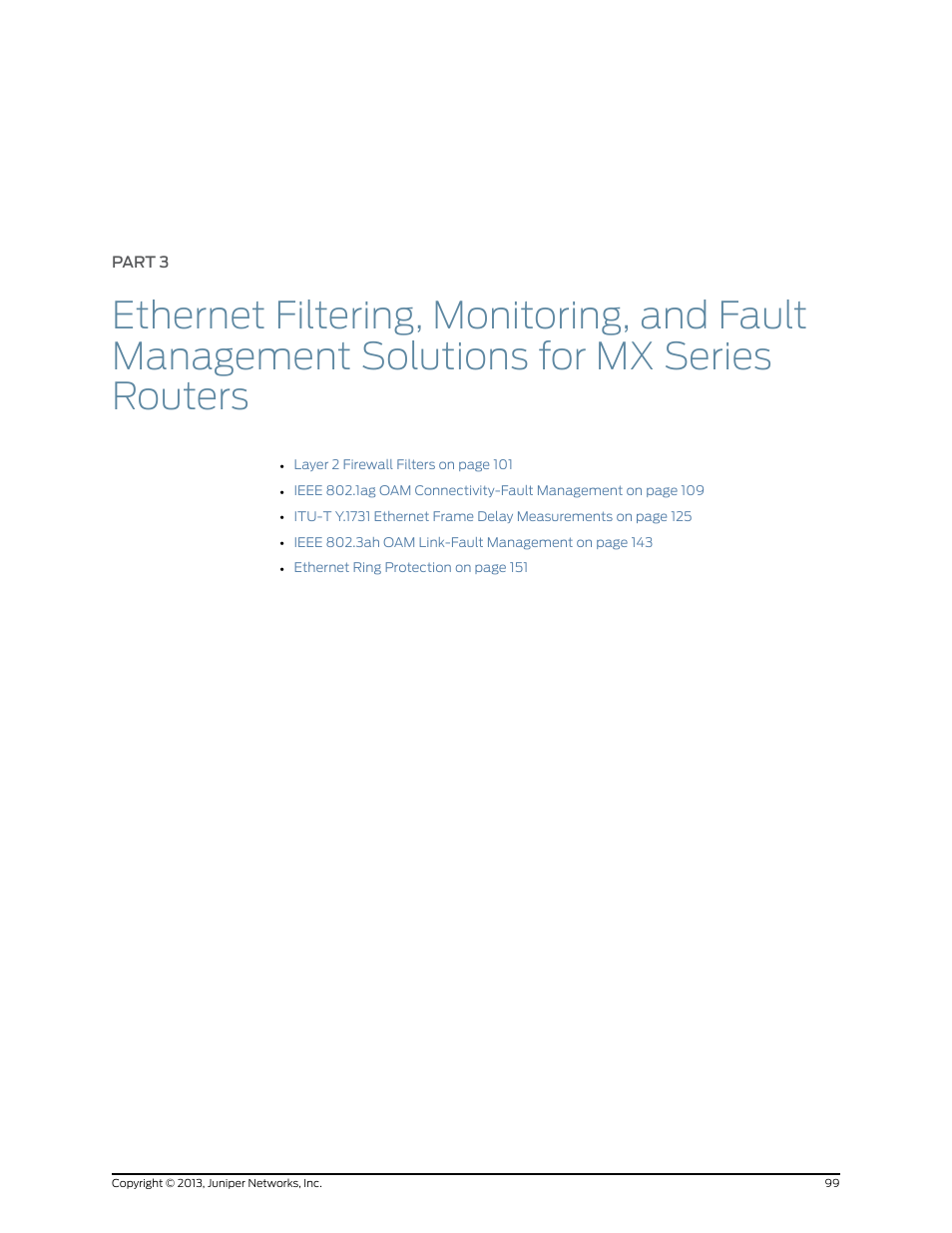 Part 3 | Juniper Networks JUNOS OS 10.4 User Manual | Page 119 / 208