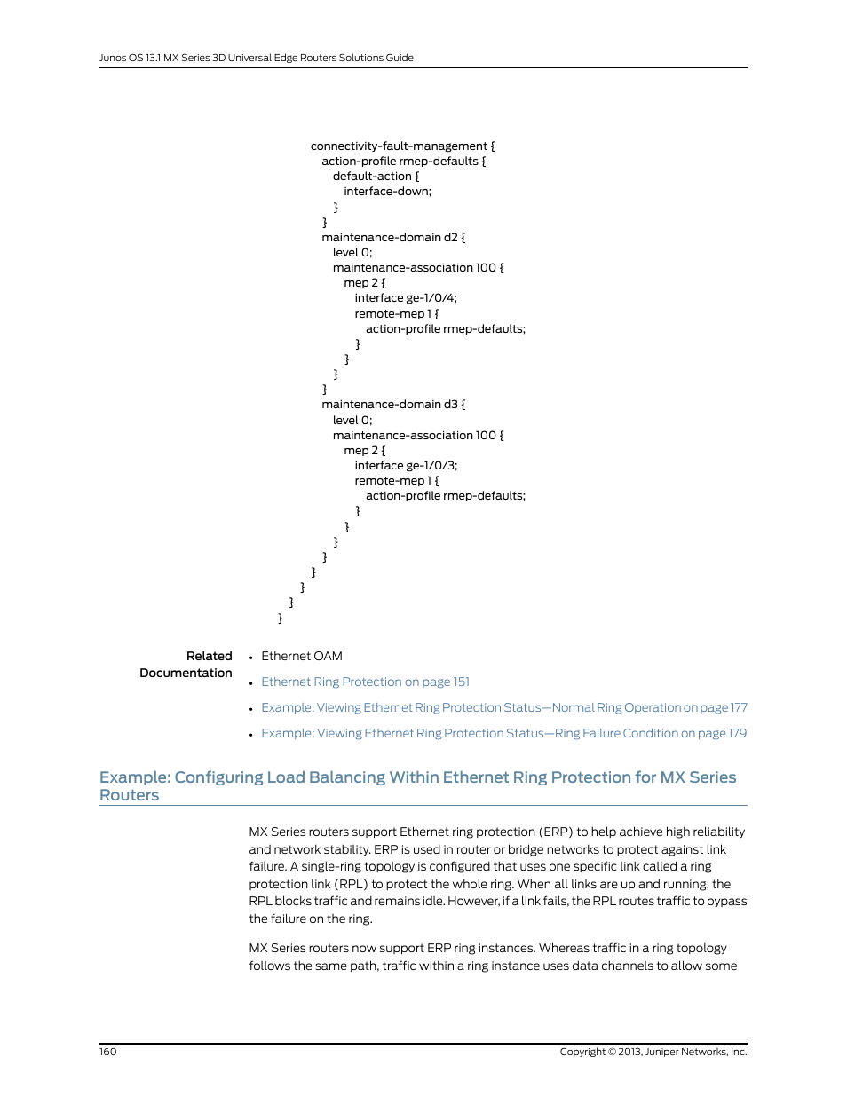 Series routers | Juniper Networks JUNOS OS 10.4 User Manual | Page 180 / 208