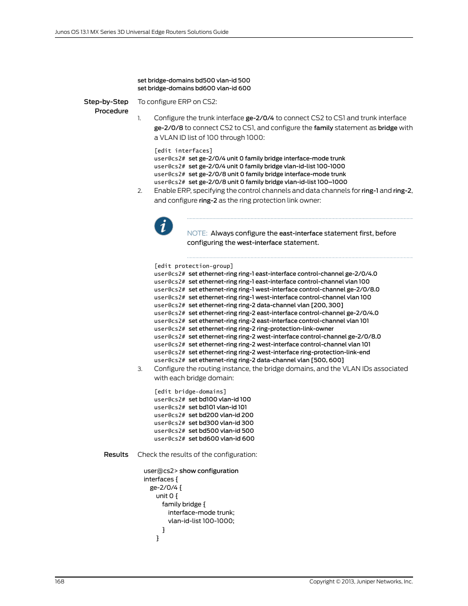 Juniper Networks JUNOS OS 10.4 User Manual | Page 188 / 208