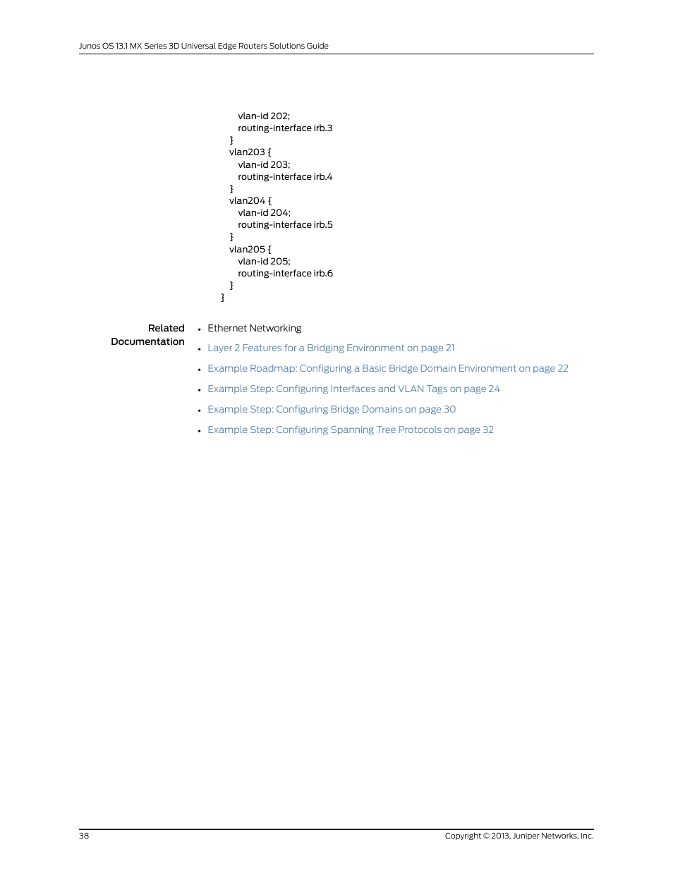 Juniper Networks JUNOS OS 10.4 User Manual | Page 58 / 208