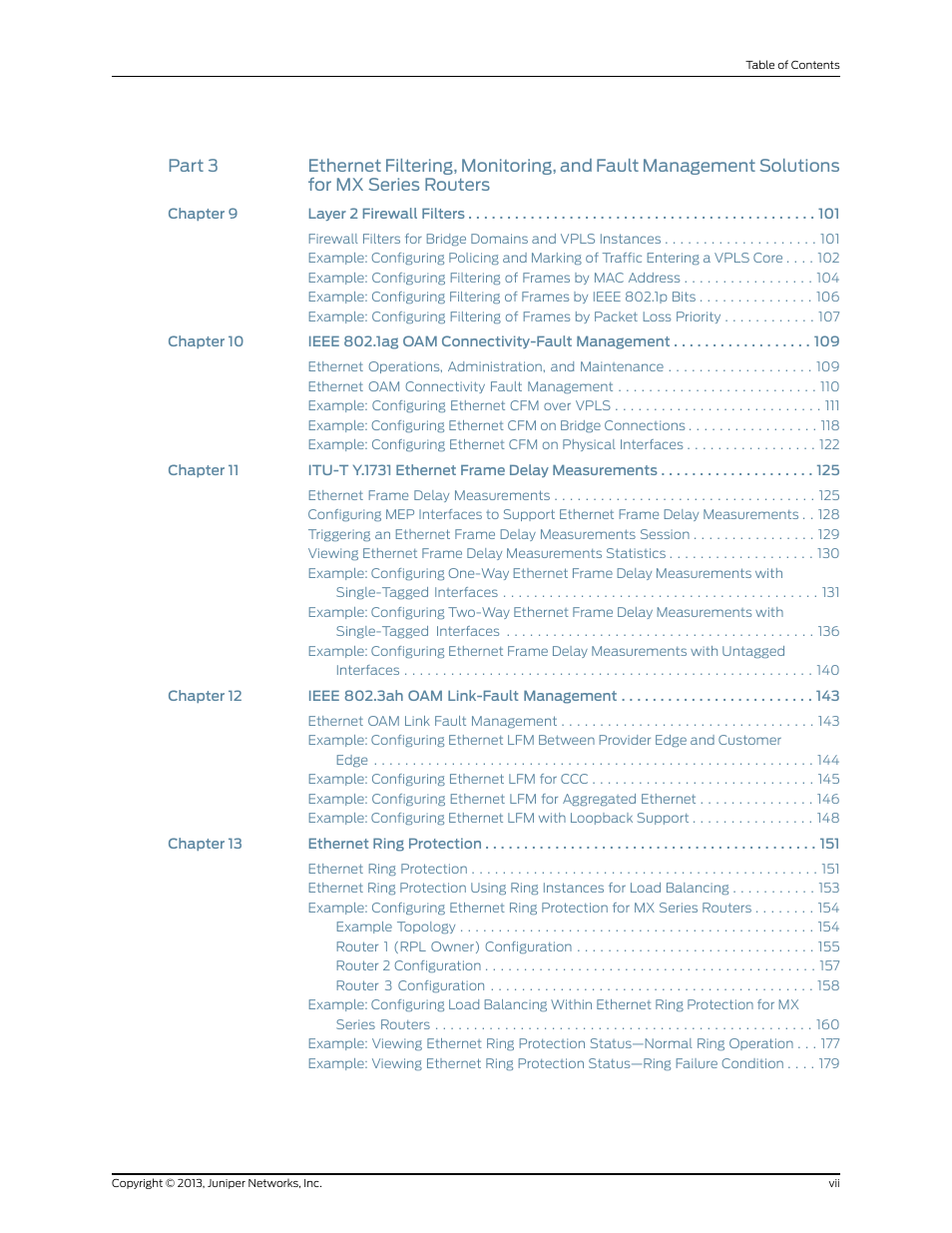 Juniper Networks JUNOS OS 10.4 User Manual | Page 7 / 208