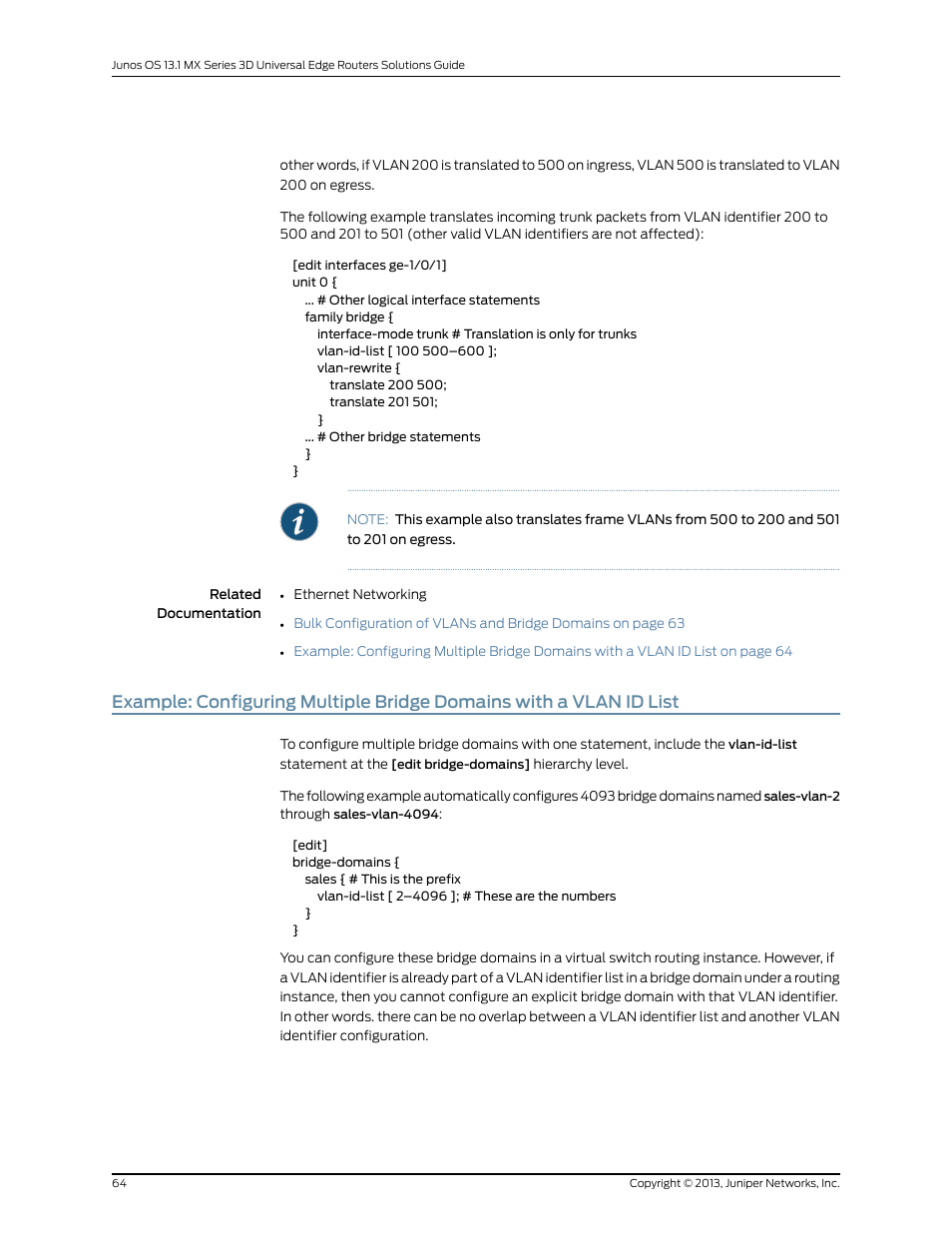 Juniper Networks JUNOS OS 10.4 User Manual | Page 84 / 208