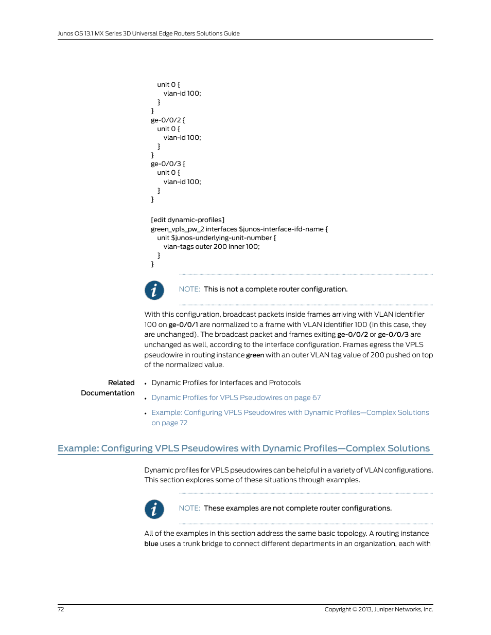 Solutions | Juniper Networks JUNOS OS 10.4 User Manual | Page 92 / 208