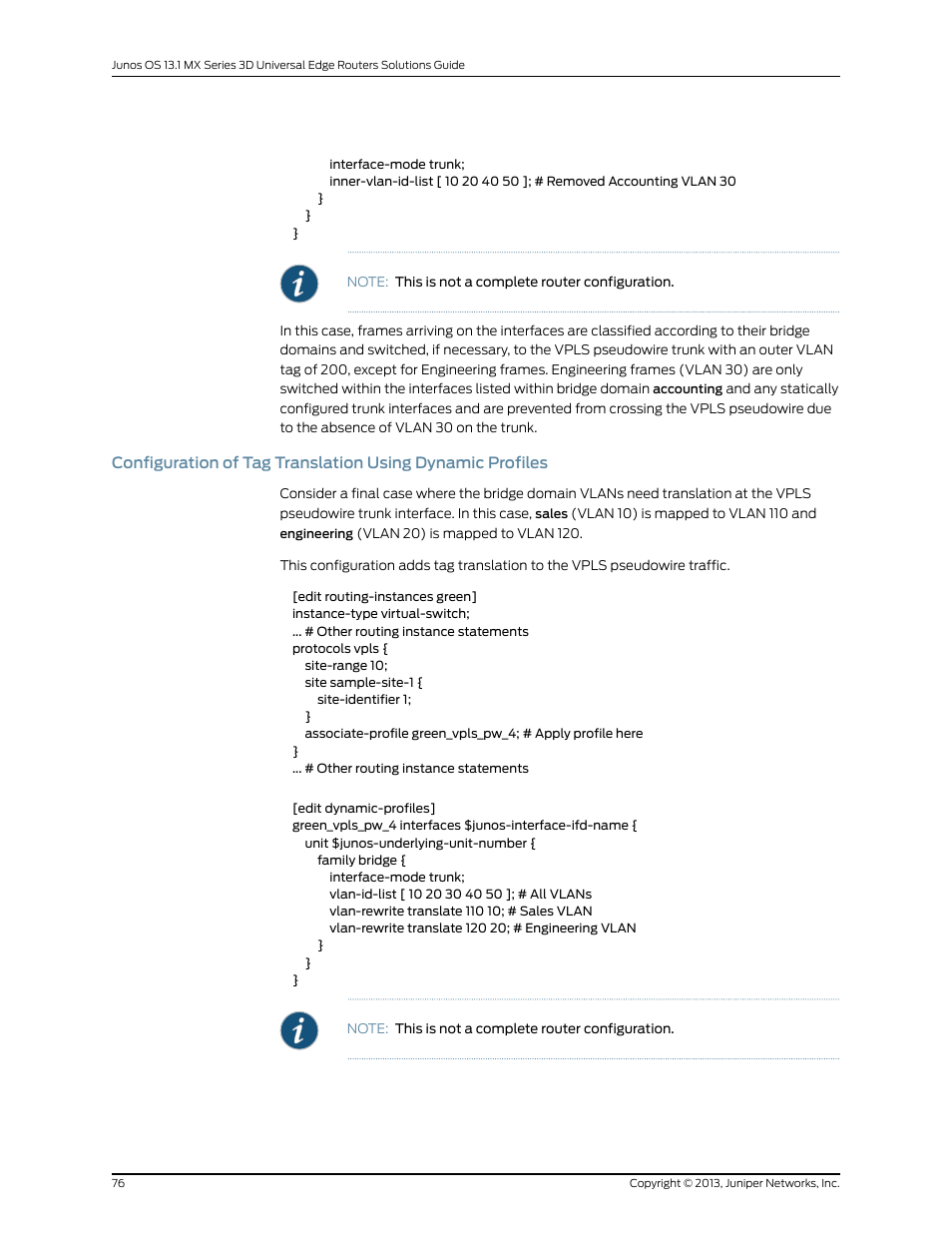 Juniper Networks JUNOS OS 10.4 User Manual | Page 96 / 208