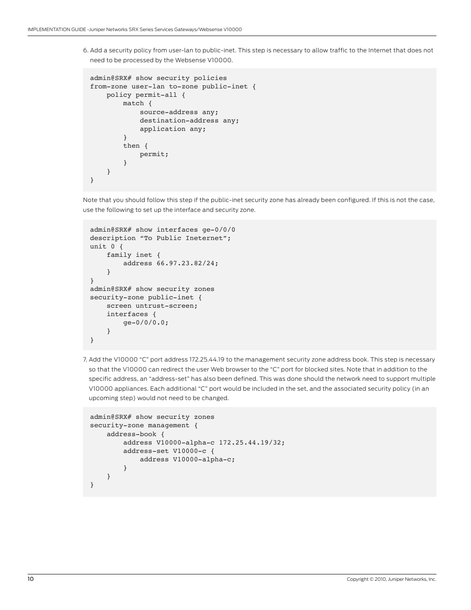 Juniper Networks V10000 User Manual | Page 10 / 12