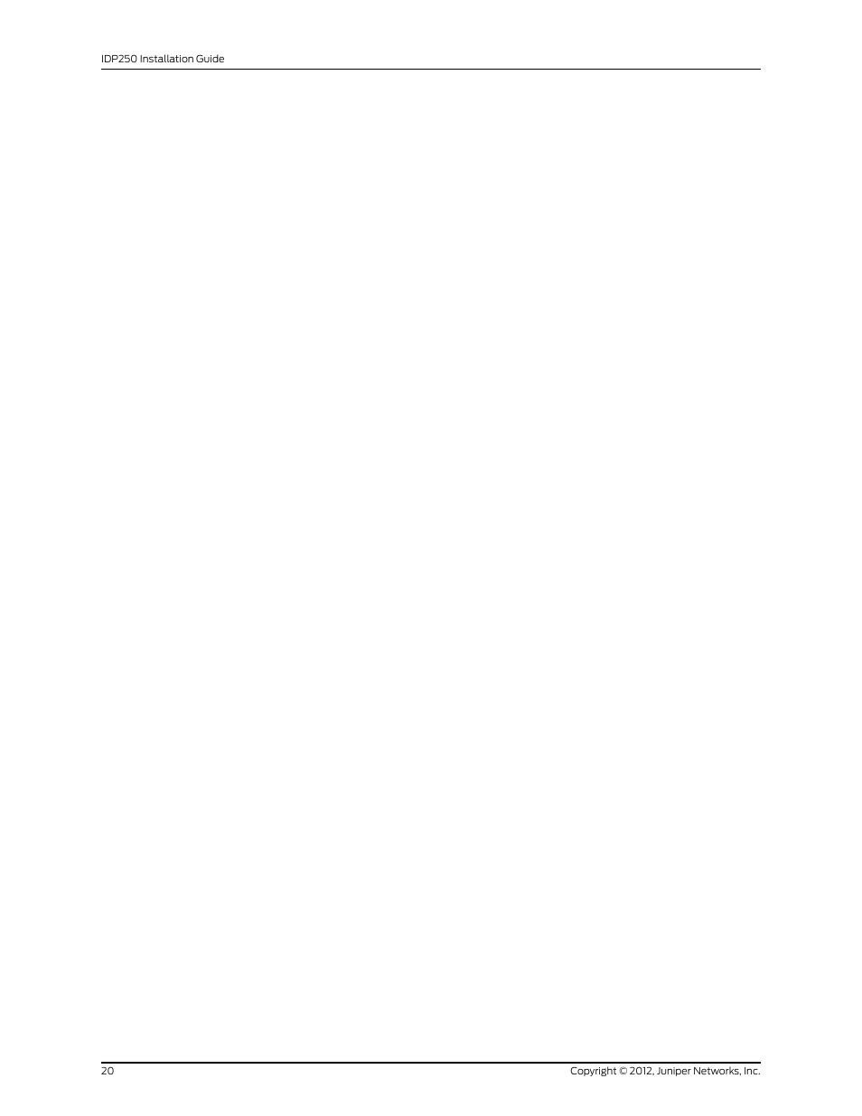 Juniper Networks IDP SERIES IDP250 User Manual | Page 32 / 78