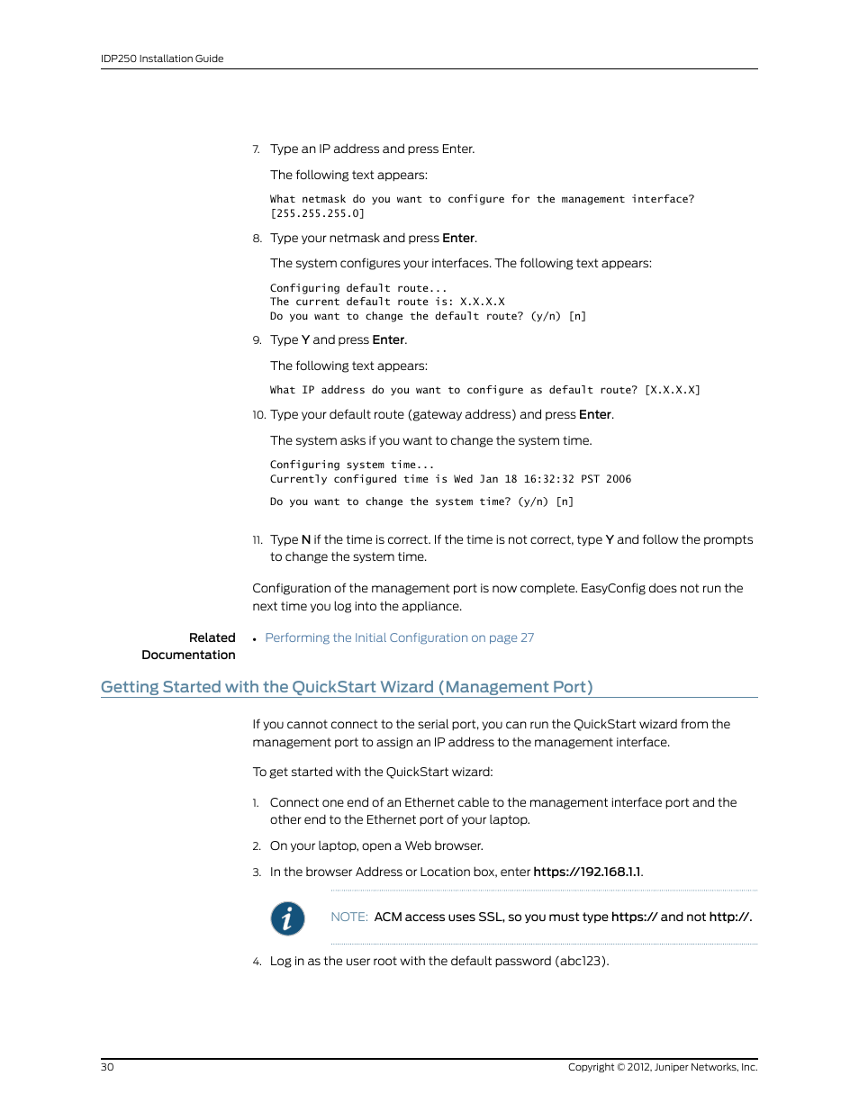 Juniper Networks IDP SERIES IDP250 User Manual | Page 42 / 78