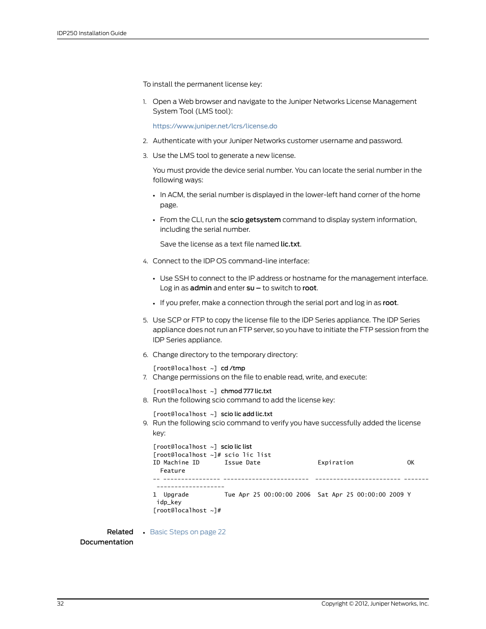 Juniper Networks IDP SERIES IDP250 User Manual | Page 44 / 78