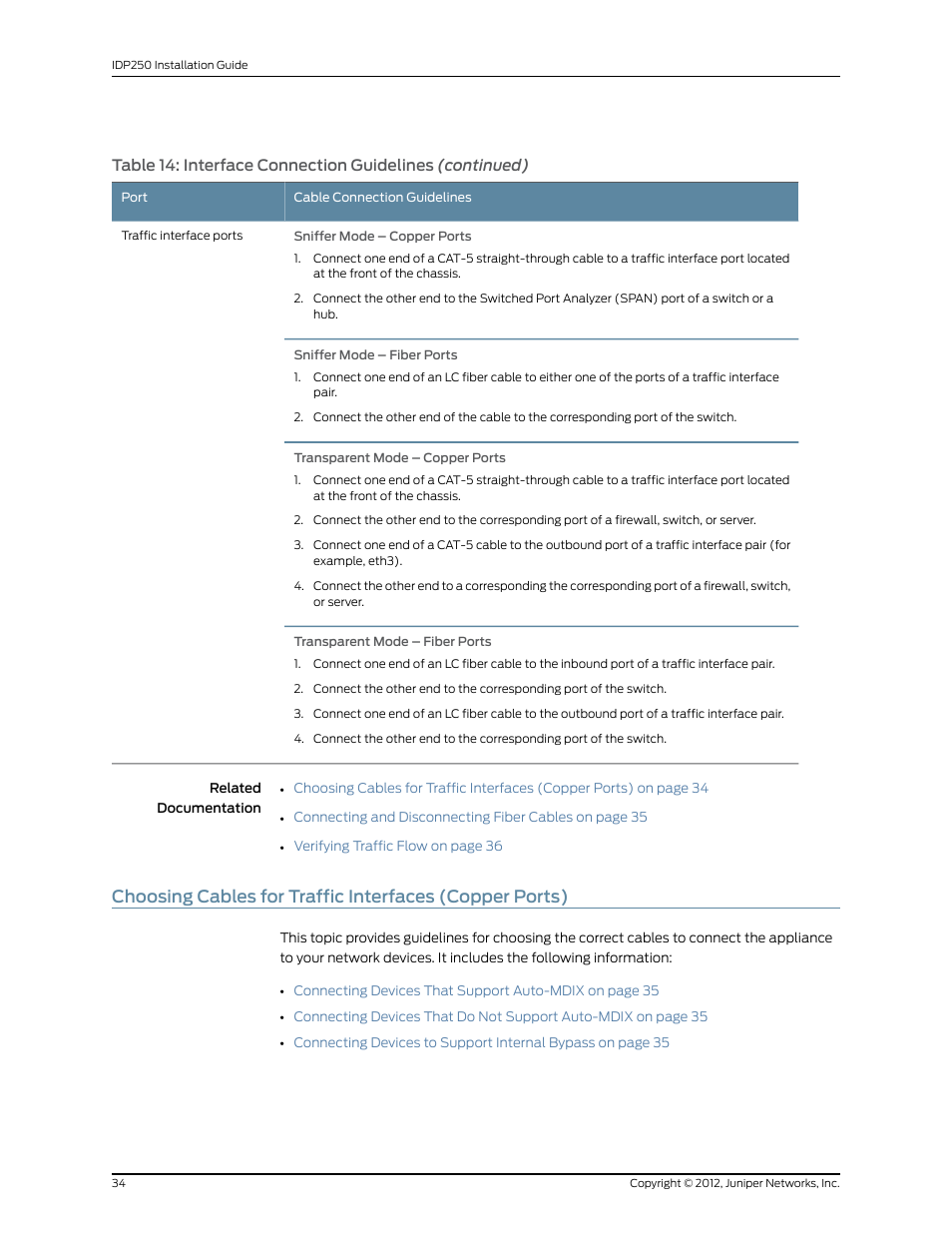 Juniper Networks IDP SERIES IDP250 User Manual | Page 46 / 78