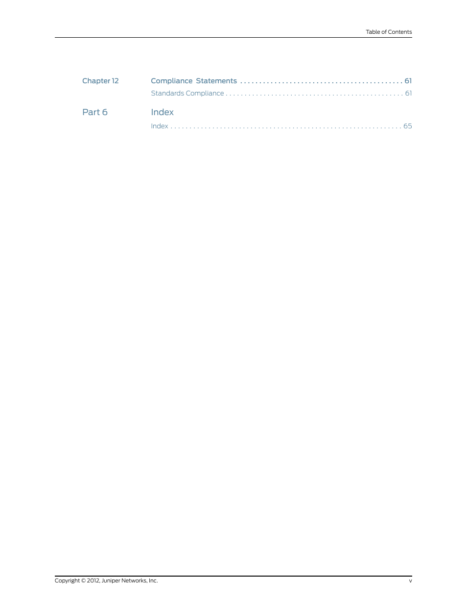 Part 6 index | Juniper Networks IDP SERIES IDP250 User Manual | Page 5 / 78