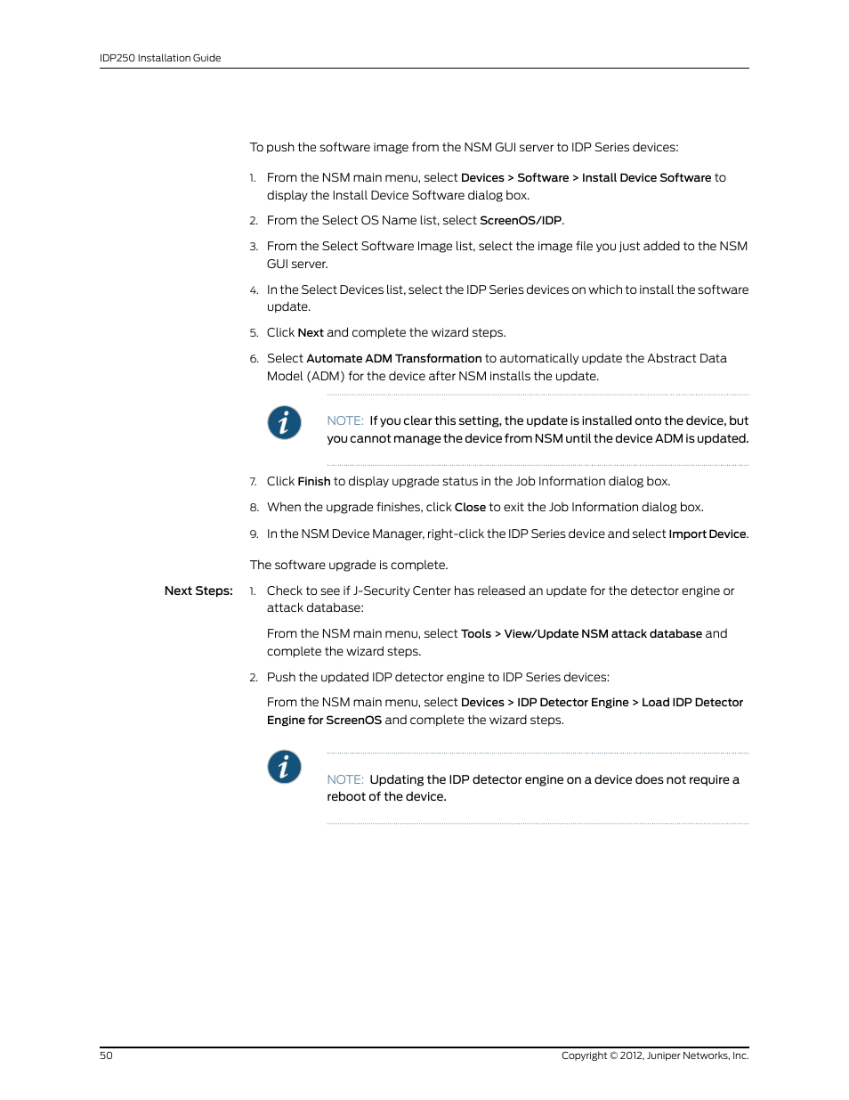 Juniper Networks IDP SERIES IDP250 User Manual | Page 62 / 78