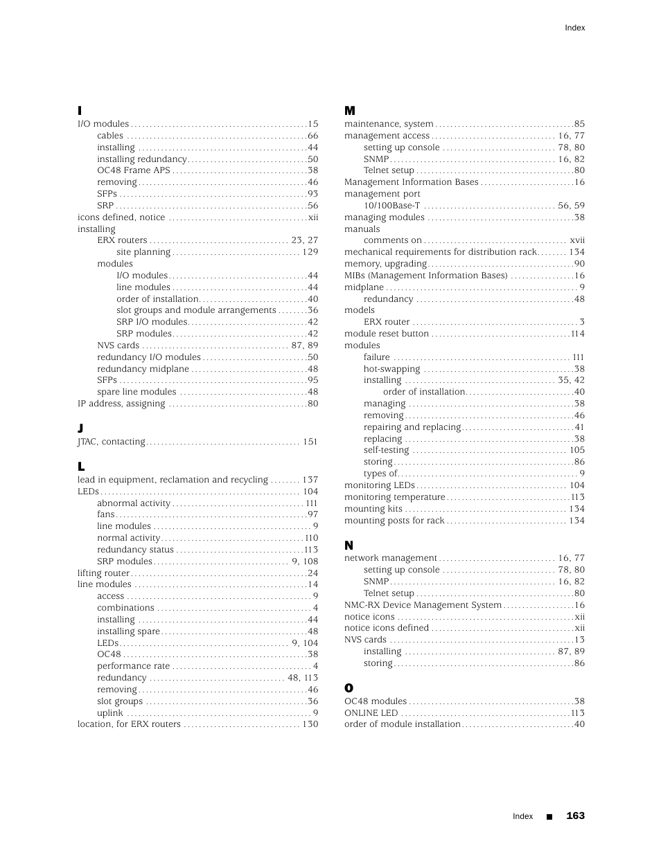 Juniper Networks ERX Hardware 8 User Manual | Page 181 / 183