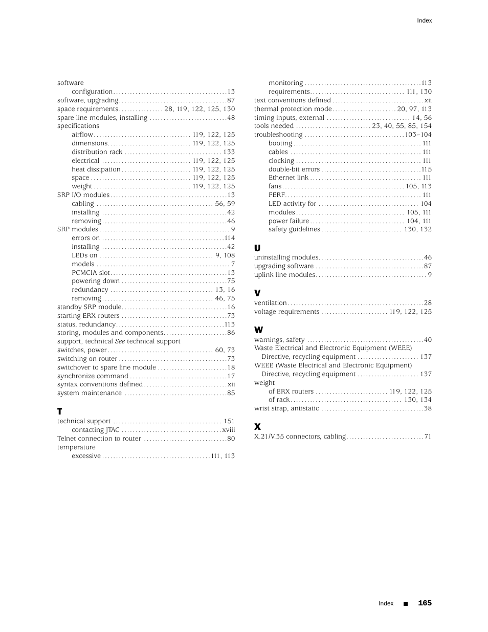 Juniper Networks ERX Hardware 8 User Manual | Page 183 / 183