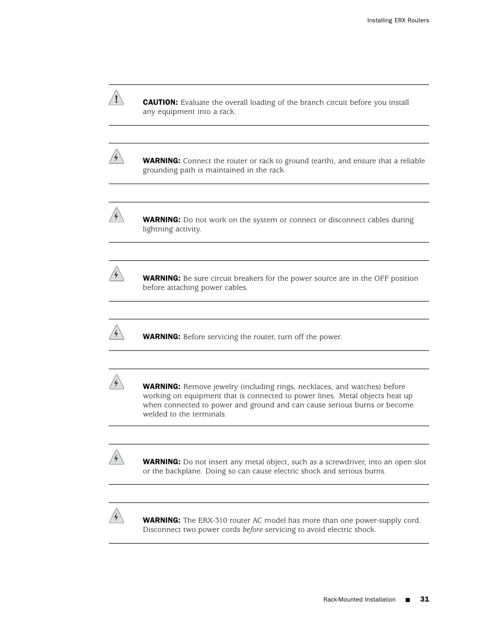 Juniper Networks ERX Hardware 8 User Manual | Page 49 / 183