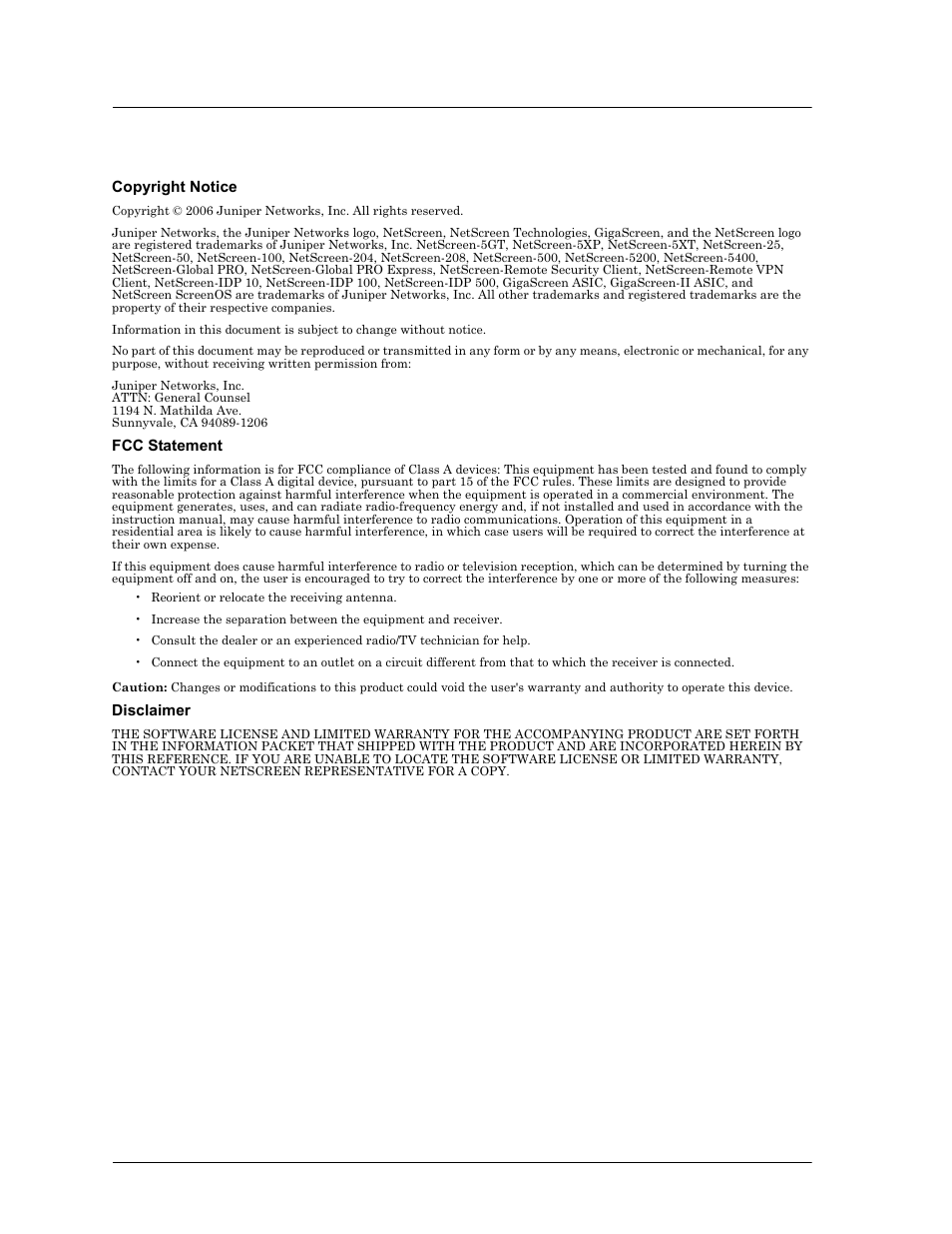 Juniper Networks 5000 User Manual | Page 2 / 66