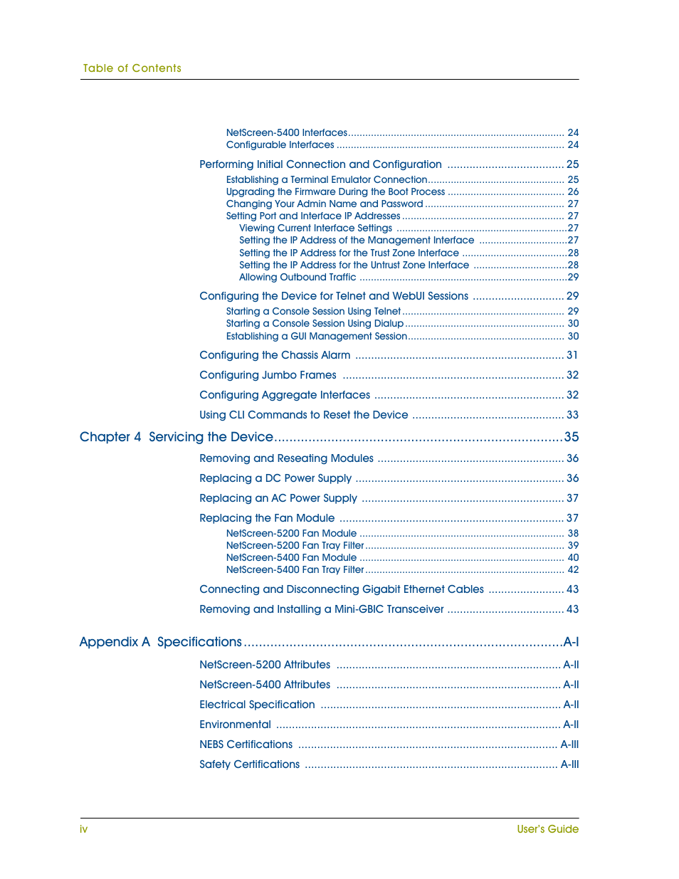 Juniper Networks 5000 User Manual | Page 4 / 66