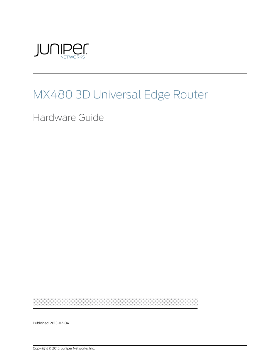 Juniper Networks MX480 User Manual | 366 pages