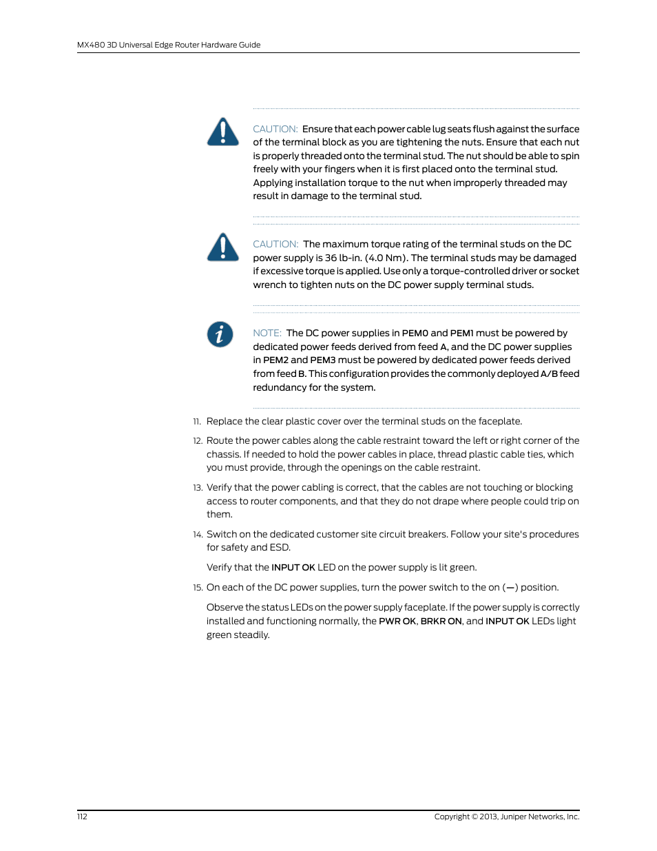 Juniper Networks MX480 User Manual | Page 136 / 366