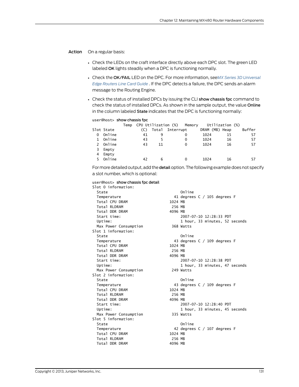 Juniper Networks MX480 User Manual | Page 155 / 366
