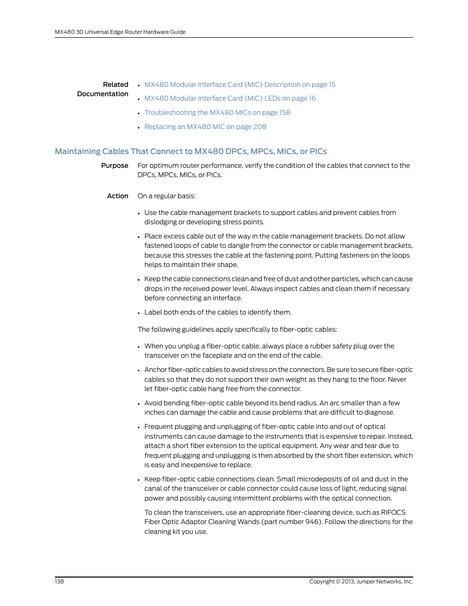 Juniper Networks MX480 User Manual | Page 162 / 366