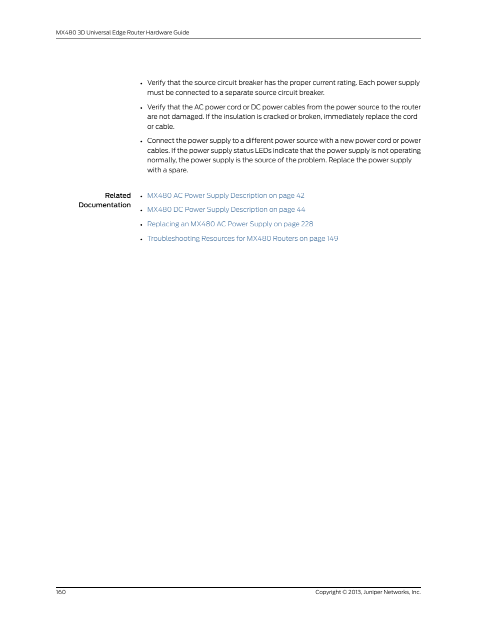 Juniper Networks MX480 User Manual | Page 184 / 366