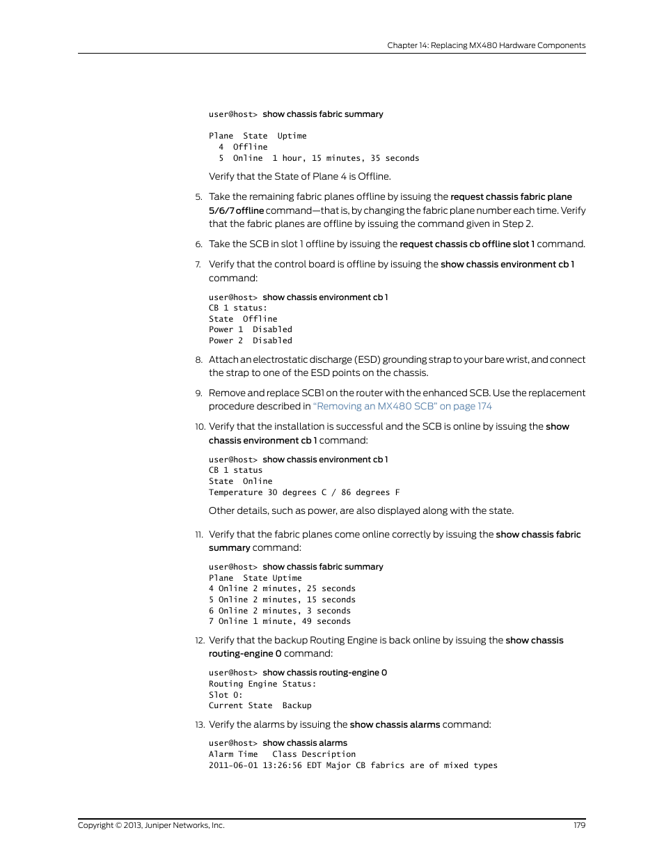 Juniper Networks MX480 User Manual | Page 203 / 366