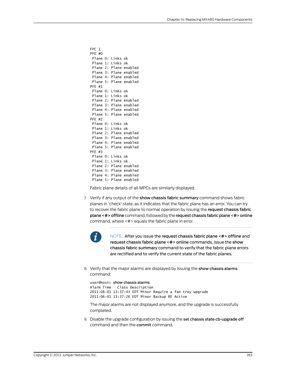 Juniper Networks MX480 User Manual | Page 207 / 366