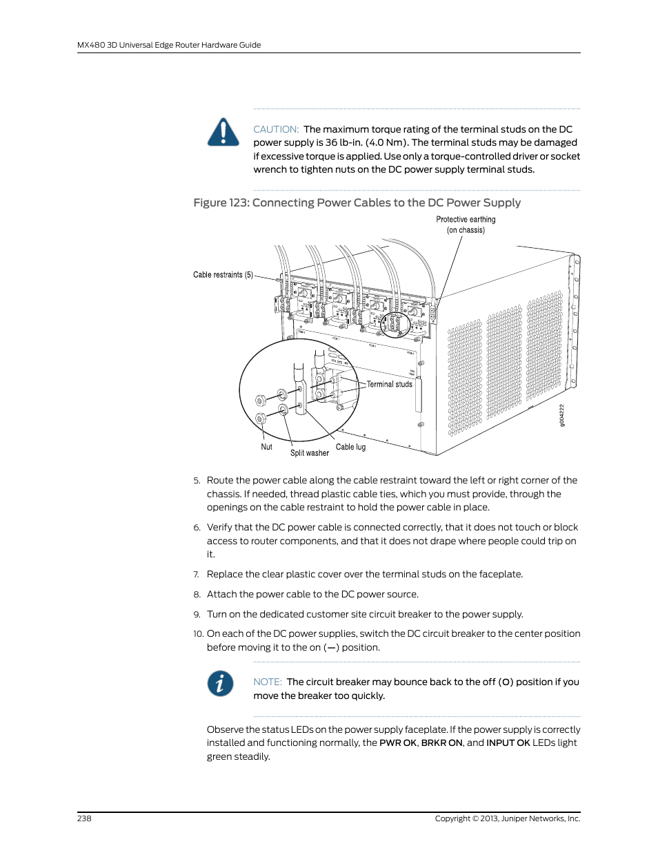 Juniper Networks MX480 User Manual | Page 262 / 366
