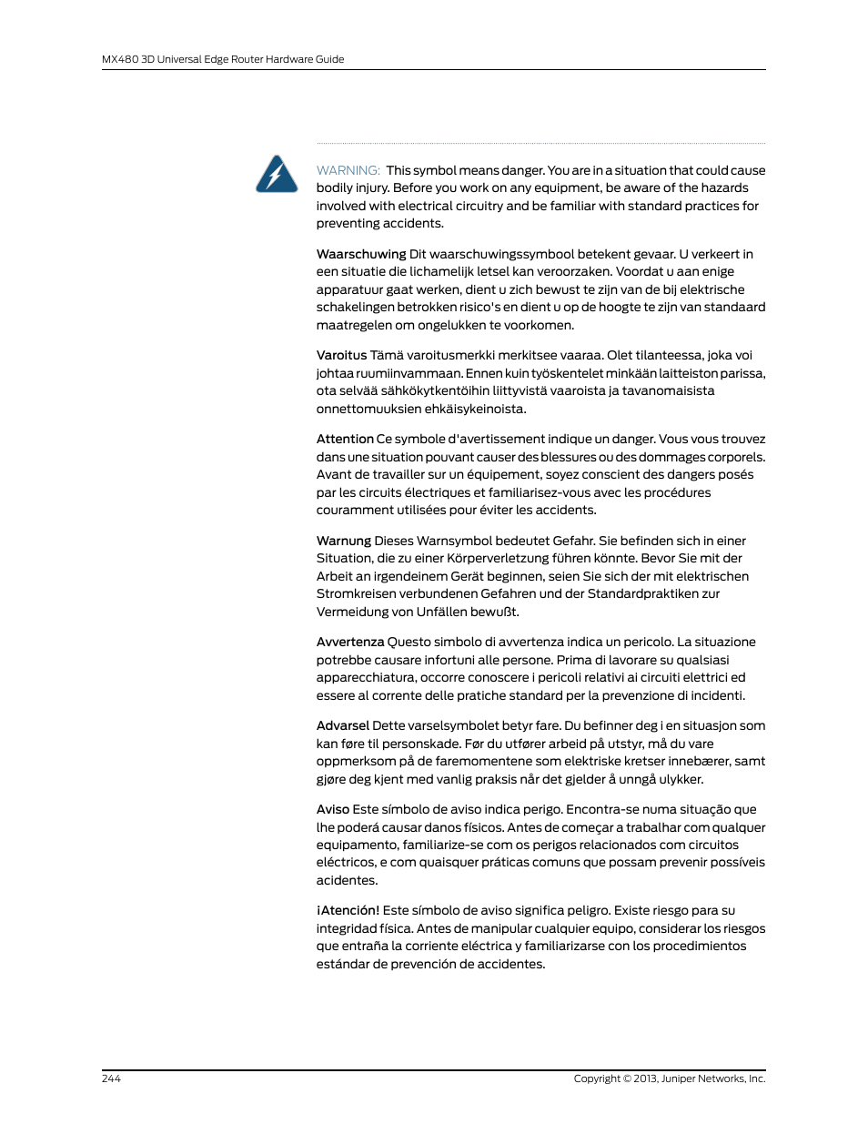 Juniper Networks MX480 User Manual | Page 268 / 366