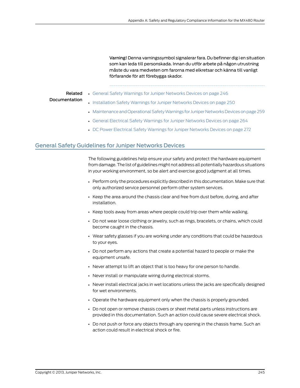 Juniper Networks MX480 User Manual | Page 269 / 366