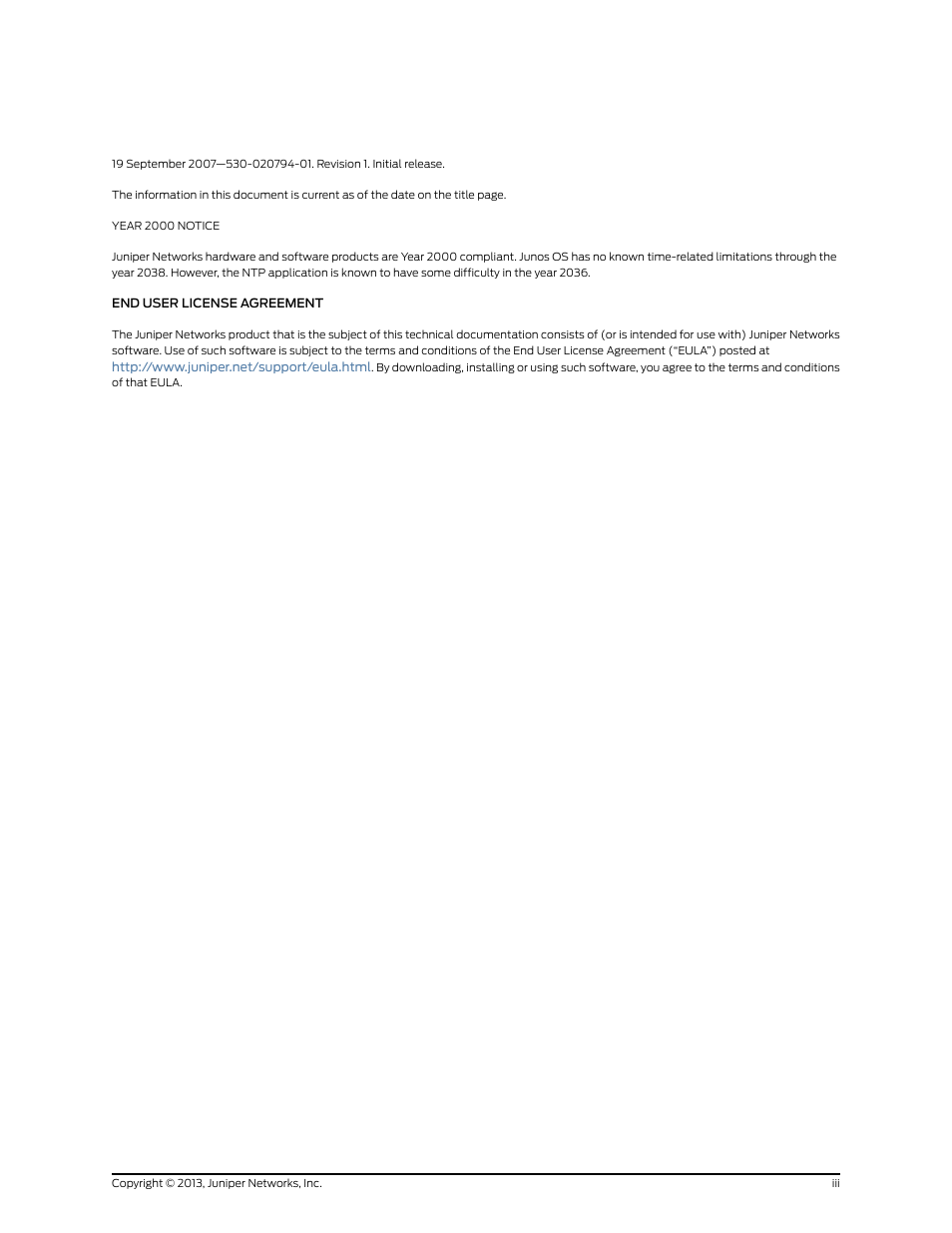 Juniper Networks MX480 User Manual | Page 3 / 366