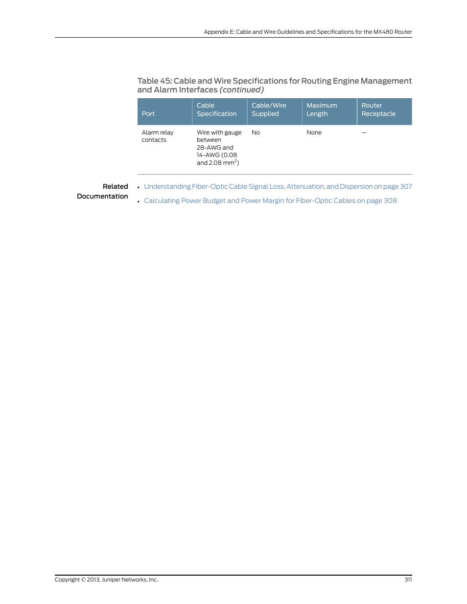 Juniper Networks MX480 User Manual | Page 335 / 366