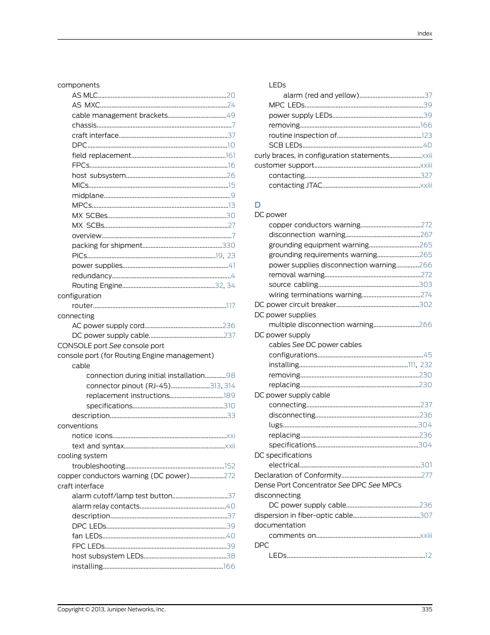 Juniper Networks MX480 User Manual | Page 359 / 366