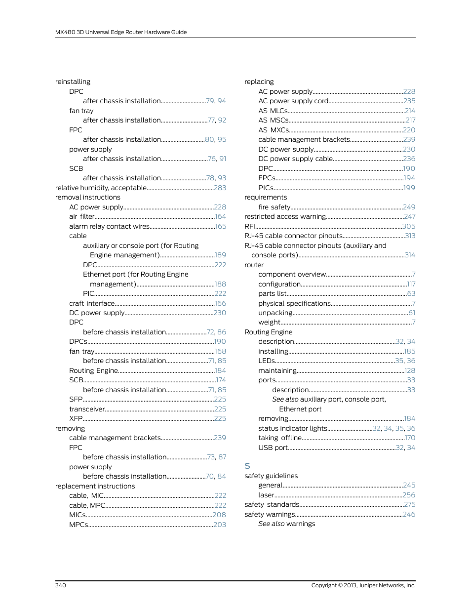 Juniper Networks MX480 User Manual | Page 364 / 366