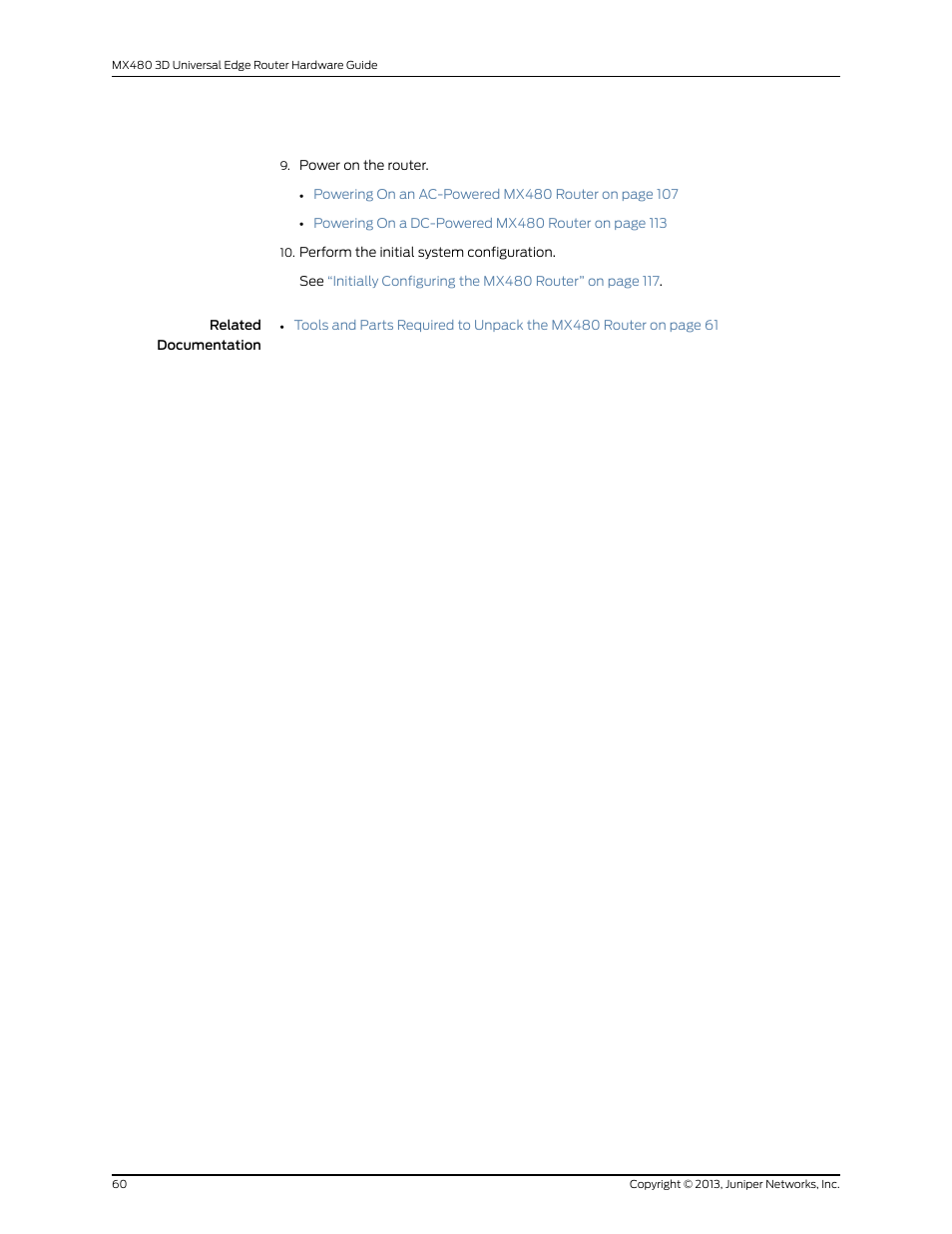 Juniper Networks MX480 User Manual | Page 84 / 366