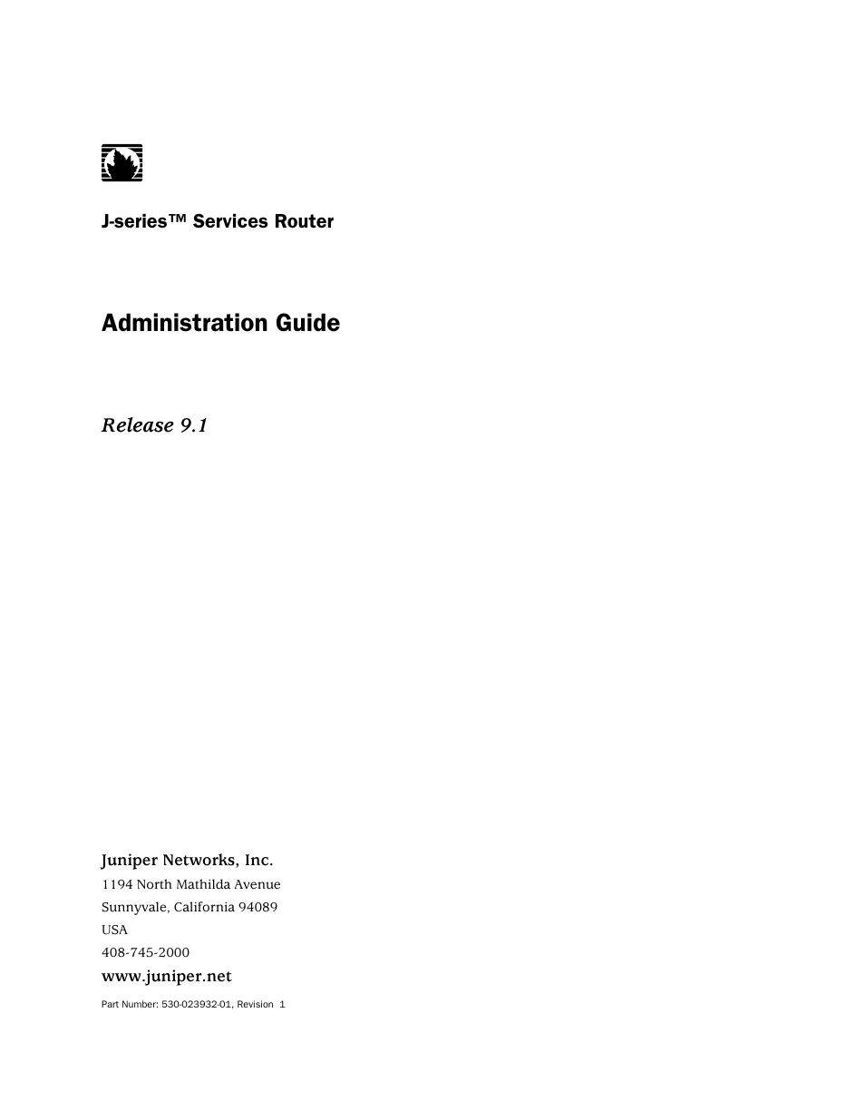 Juniper Networks J-Series User Manual | 332 pages