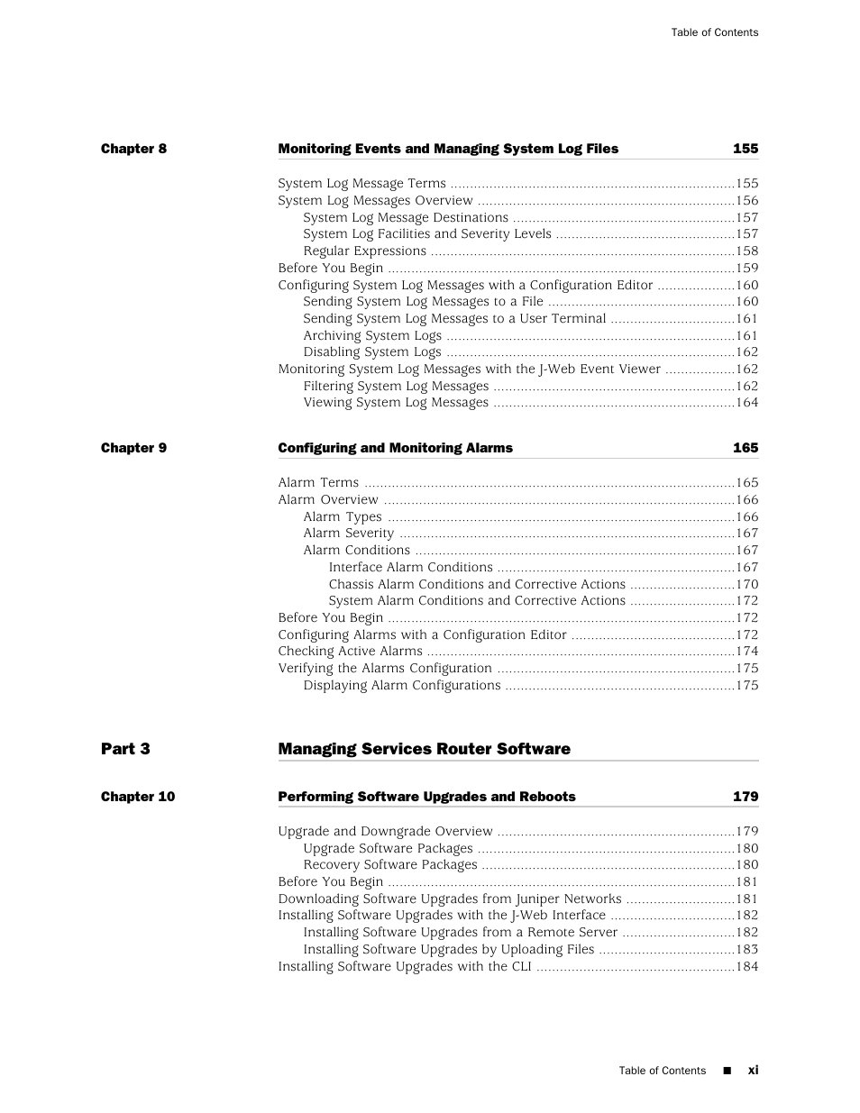 Juniper Networks J-Series User Manual | Page 11 / 332