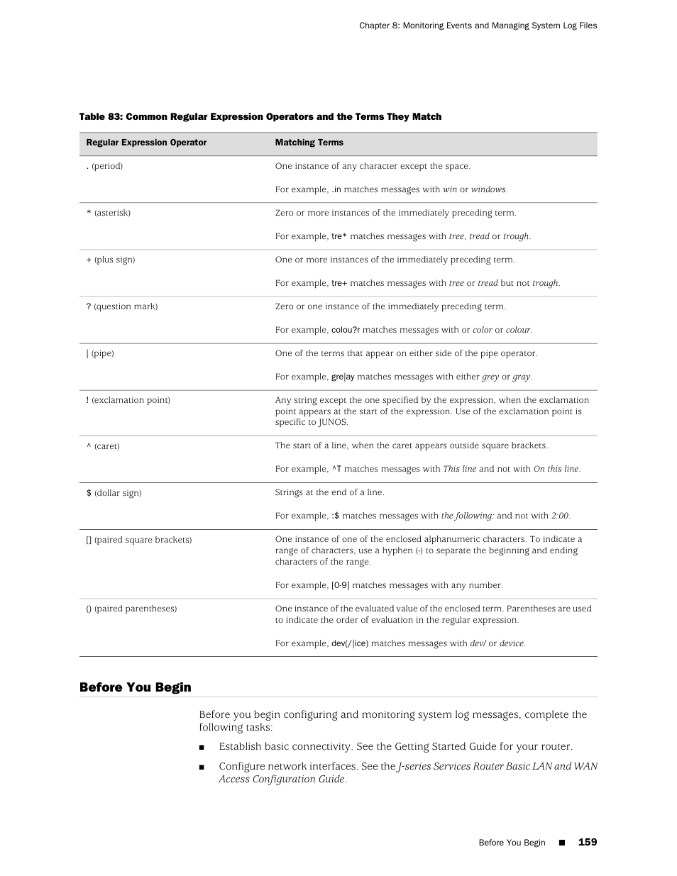 Before you begin | Juniper Networks J-Series User Manual | Page 181 / 332