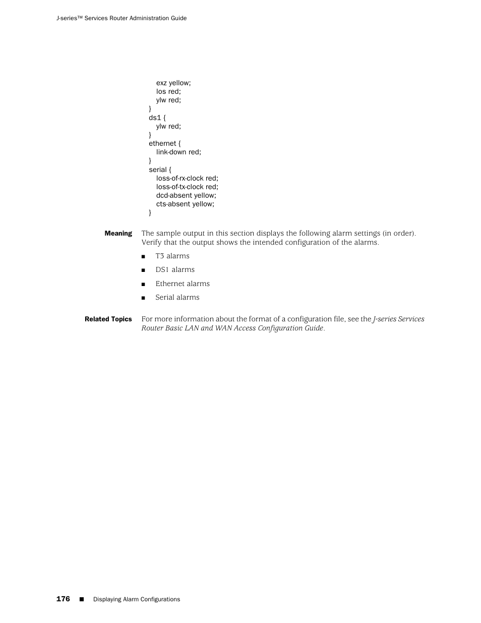 Related topics | Juniper Networks J-Series User Manual | Page 198 / 332