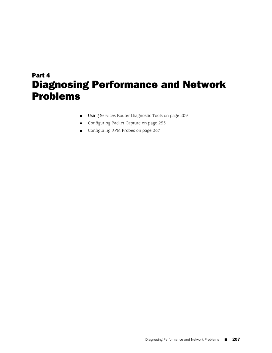 Diagnosing performance and network problems, Part 4 | Juniper Networks J-Series User Manual | Page 229 / 332
