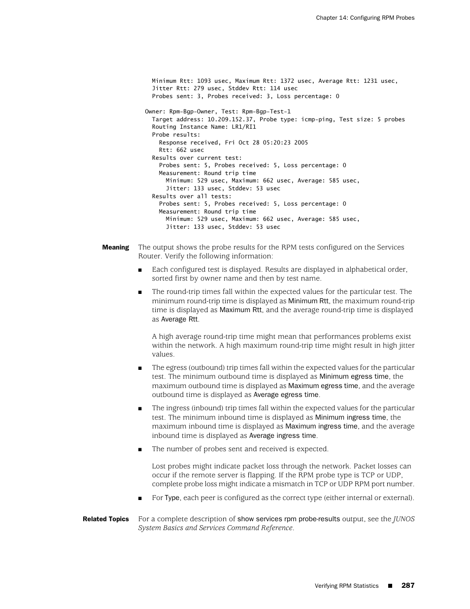Related topics | Juniper Networks J-Series User Manual | Page 309 / 332