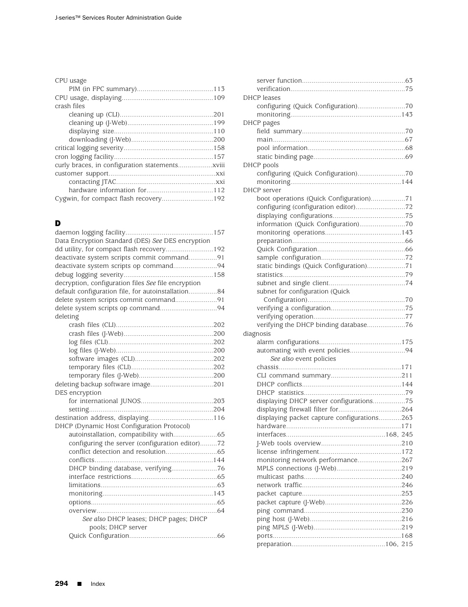 Juniper Networks J-Series User Manual | Page 316 / 332