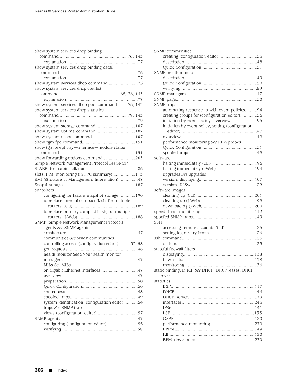 Juniper Networks J-Series User Manual | Page 328 / 332