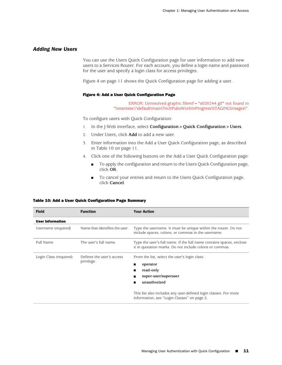Adding new users | Juniper Networks J-Series User Manual | Page 33 / 332