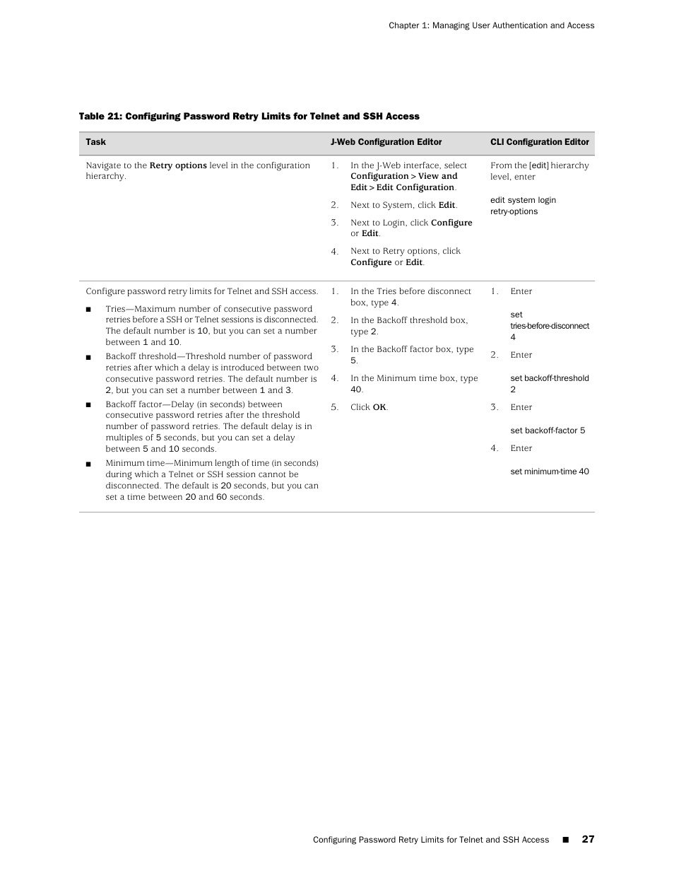 Juniper Networks J-Series User Manual | Page 49 / 332