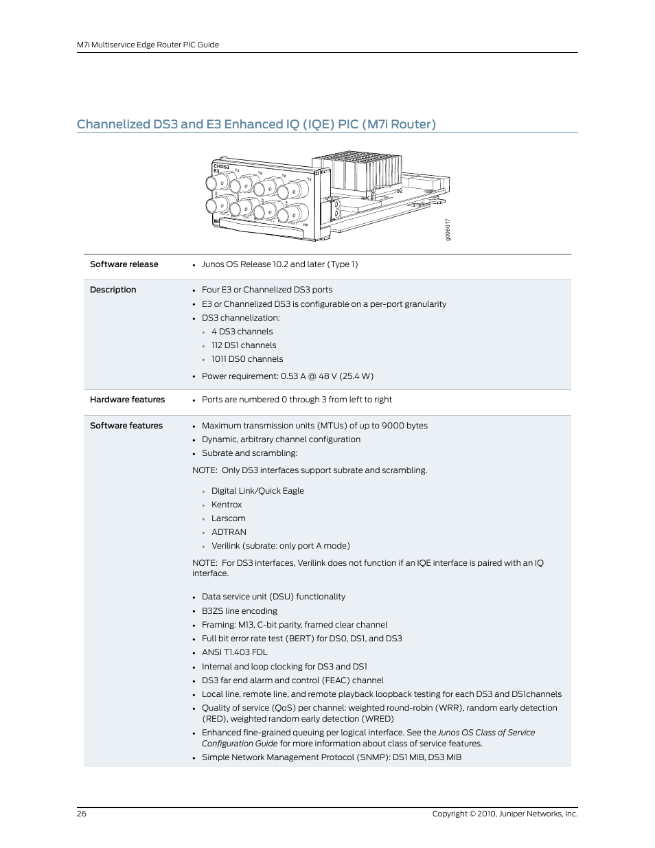 Juniper Networks M7I User Manual | Page 26 / 105