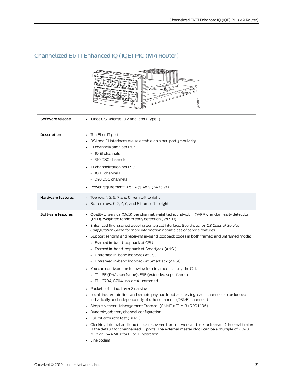 Juniper Networks M7I User Manual | Page 31 / 105
