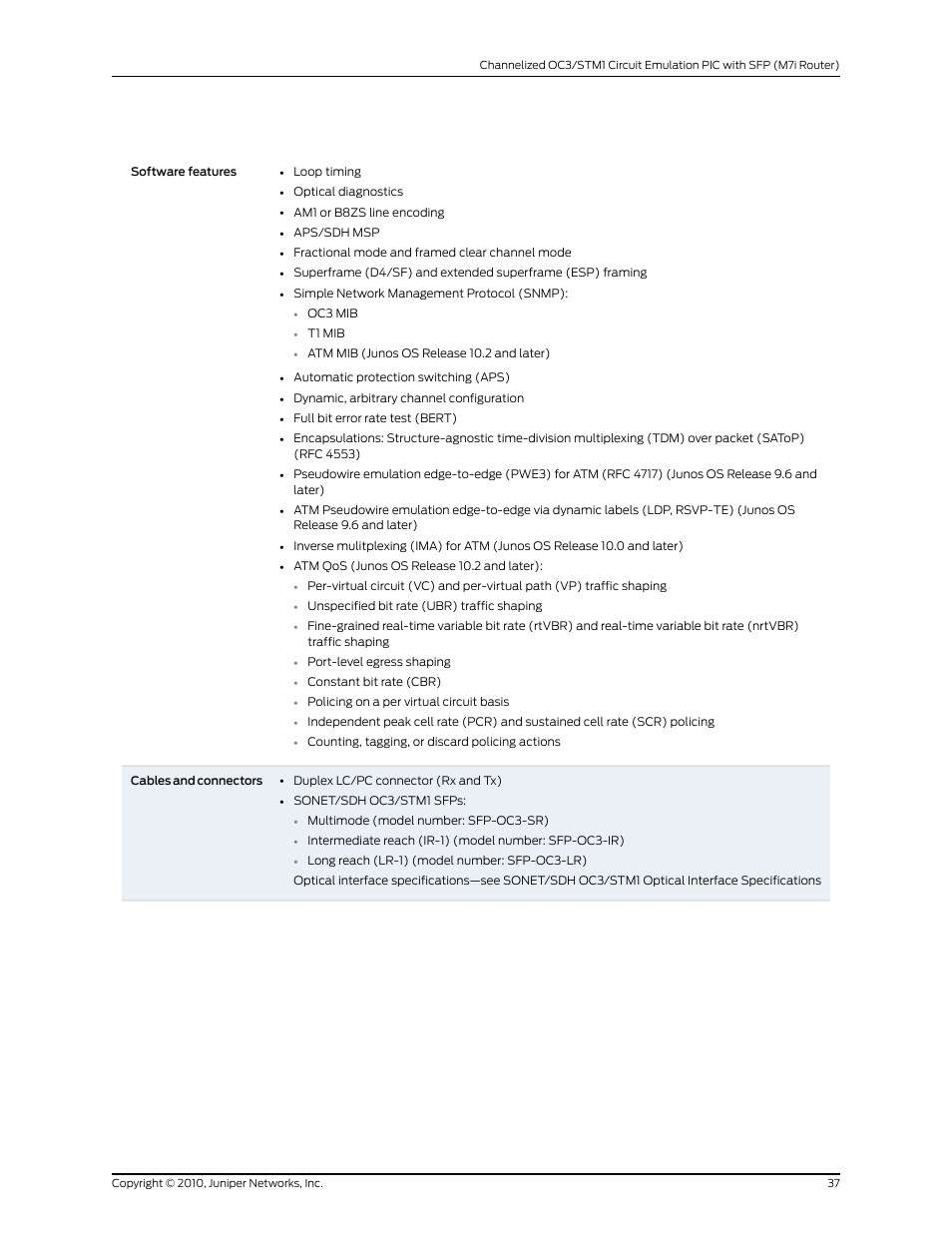 Juniper Networks M7I User Manual | Page 37 / 105